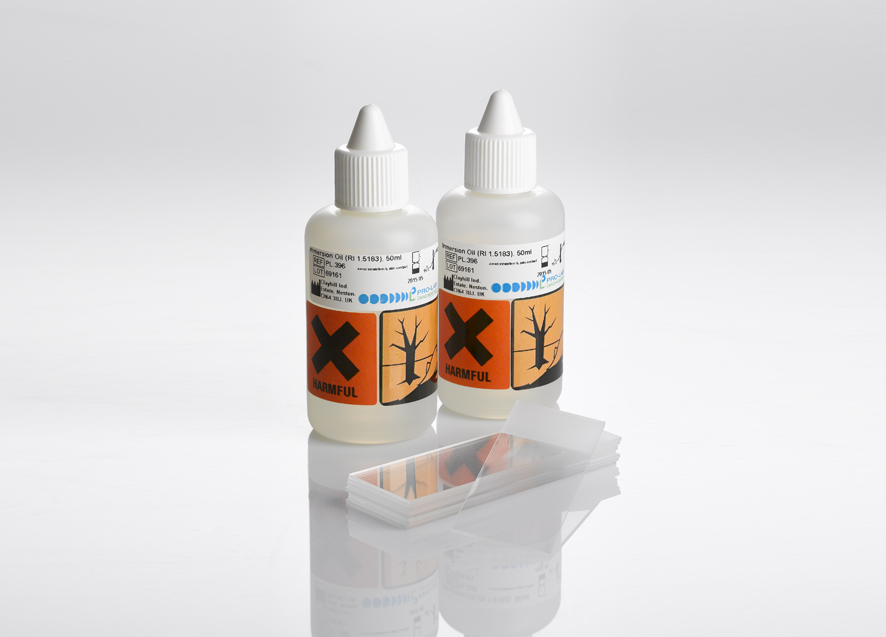 Pro-Lab Immersion Oil DBP-Free PL.396 — 50ml CE/IVD certified for clinical microscopy and fluorescence